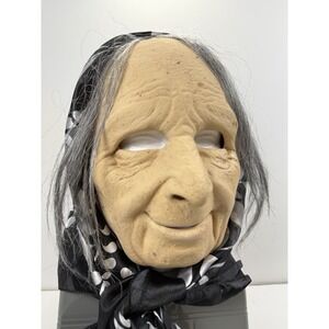 Funny Nana Grandma Old Woman Witch Female Scary Halloween Realistic USA Mask